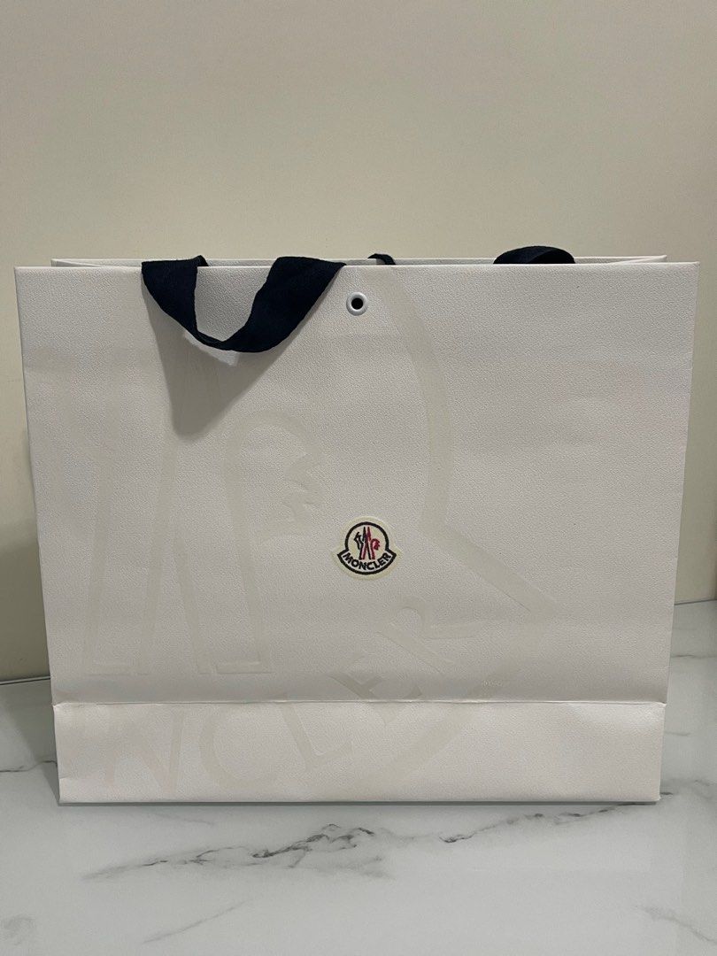 Moncler paper bag Carousell