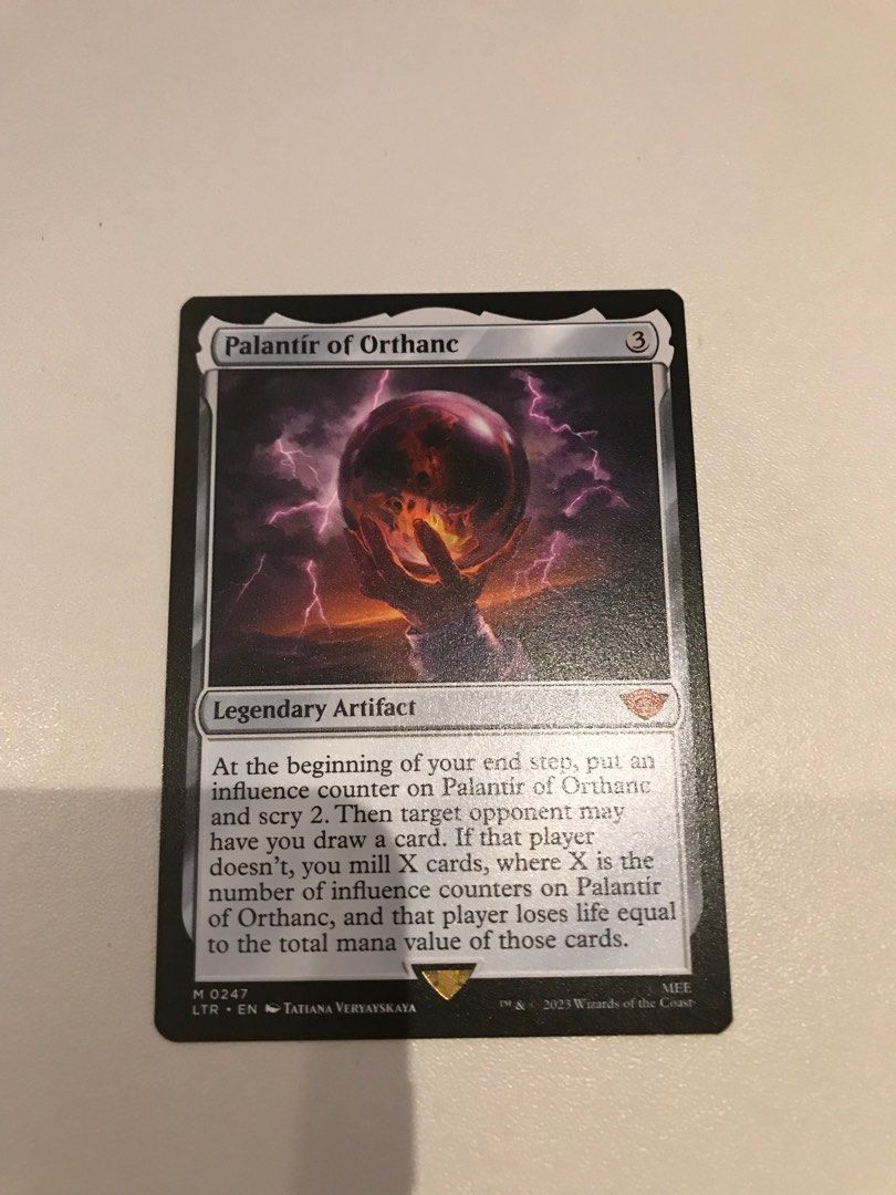 MTG Palantir of Orthanc | Mythic Lord of The Rings LOTR, Hobbies & Toys