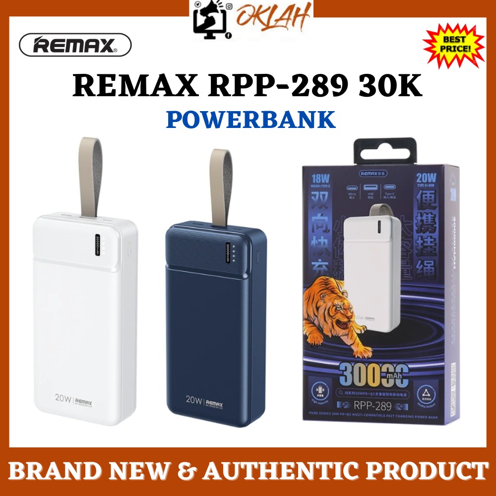 New Arrival Remax RPP-289 30000mAh Fast Charging Power Bank | Pure ...
