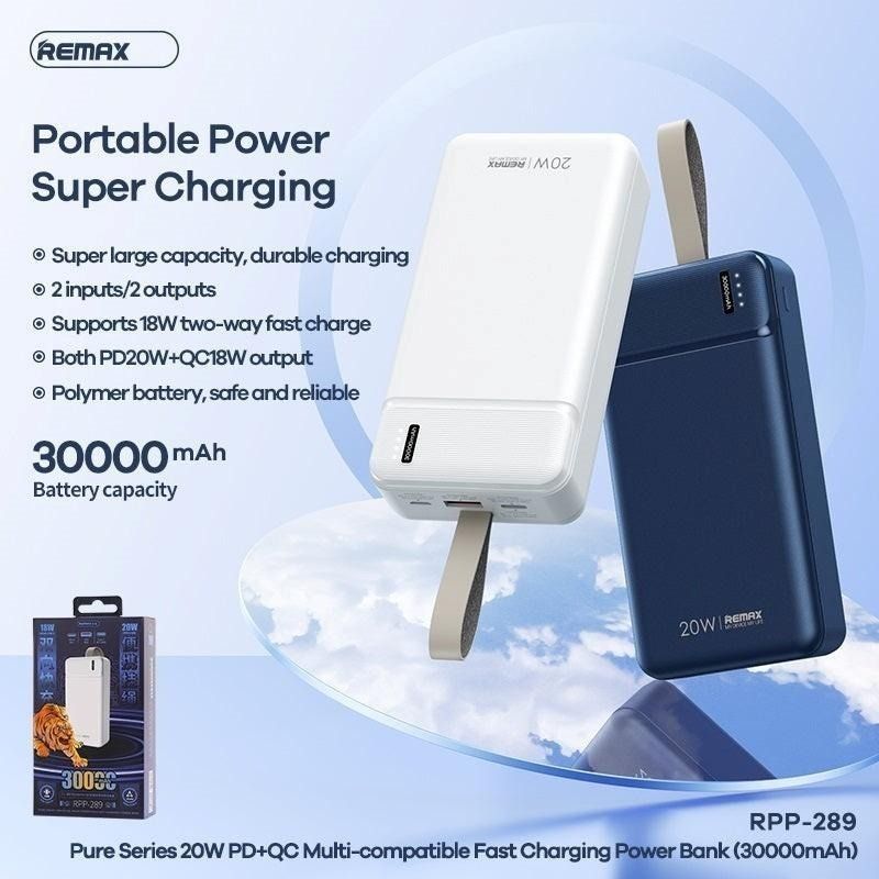 New Arrival Remax RPP-289 30000mAh Fast Charging Power Bank | Pure ...