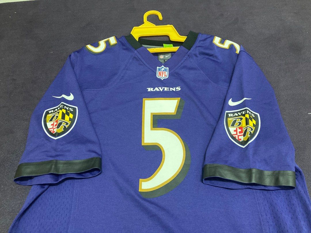NFL team jersey Baltimore Ravens Joe Flacco Size L Made