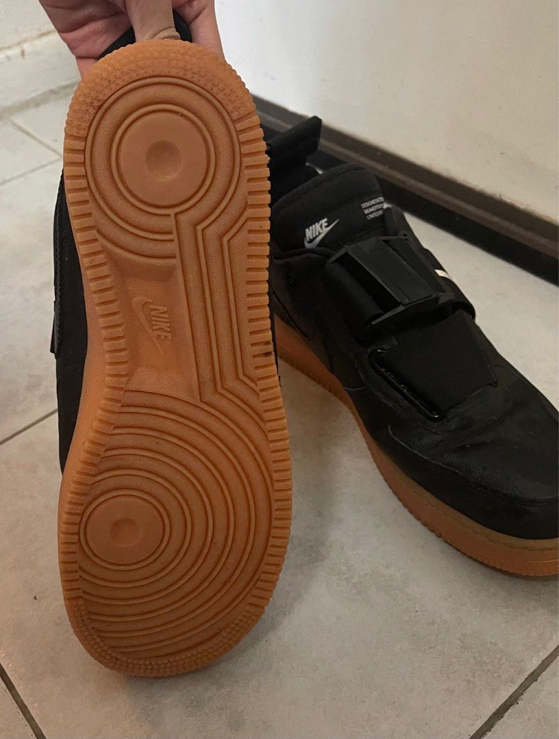 Nike Air Force 1 Utility Black and Gum