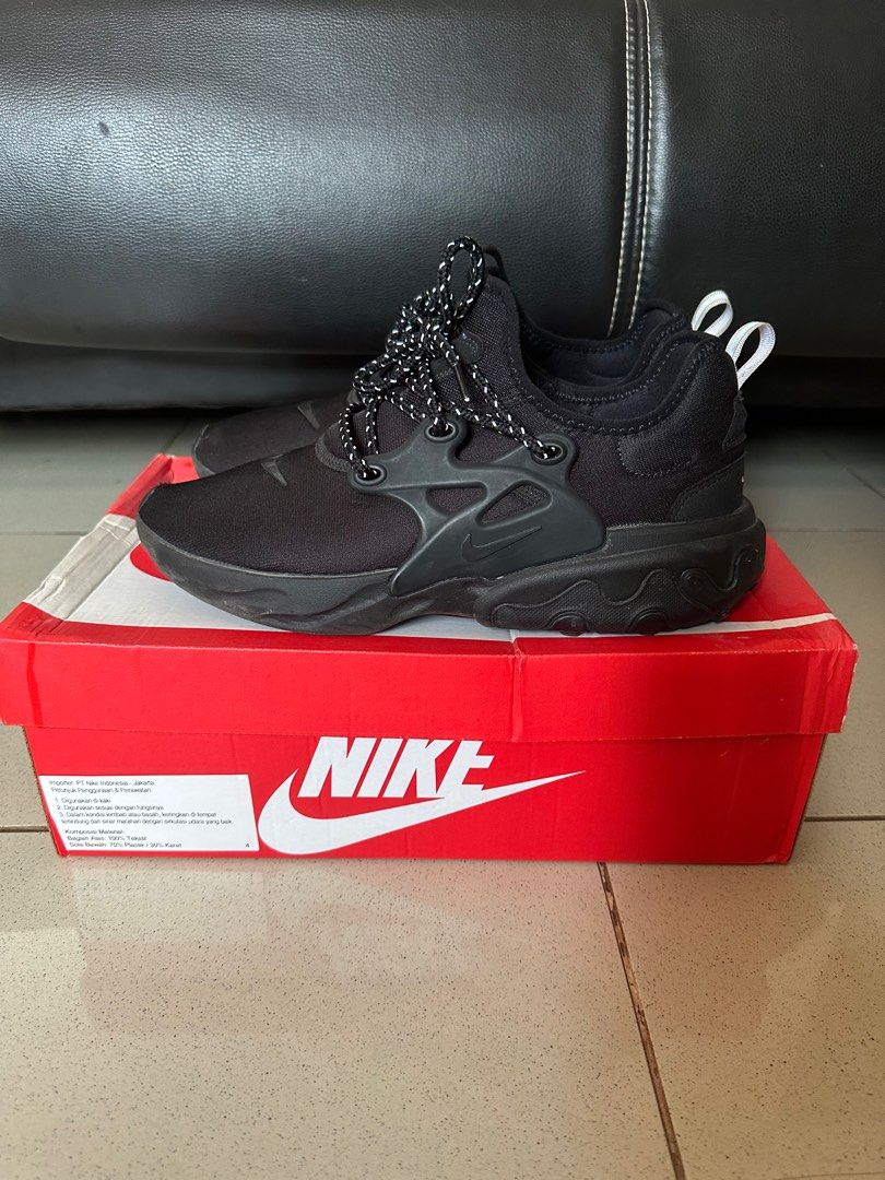 Nike react presto triple black ORIGINAL 1000 Fesyen Pria