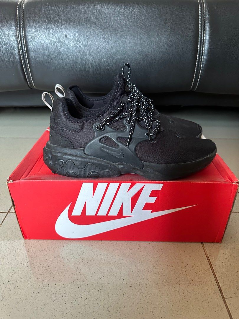 nike react presto triple black
