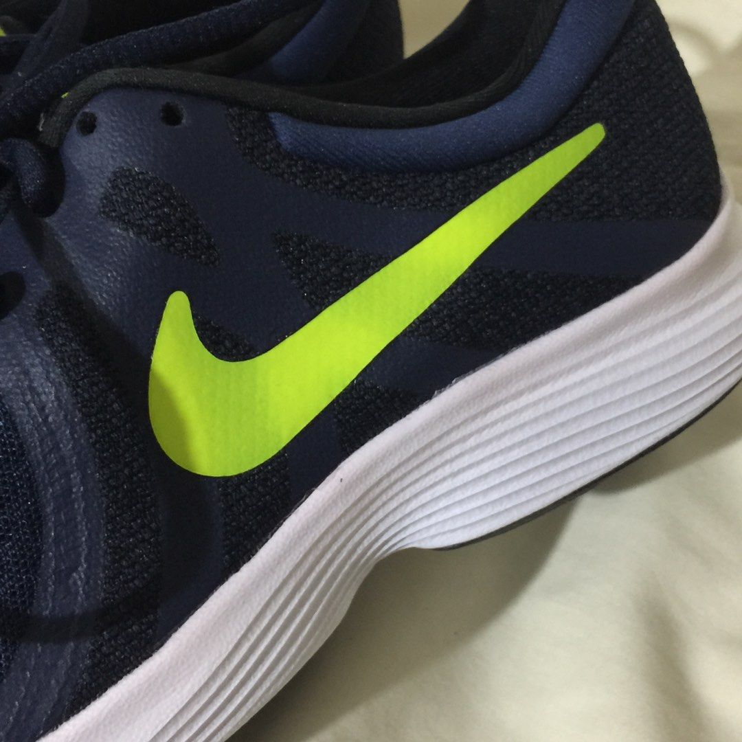 Navy blue and lime green nike shoes new arrivals