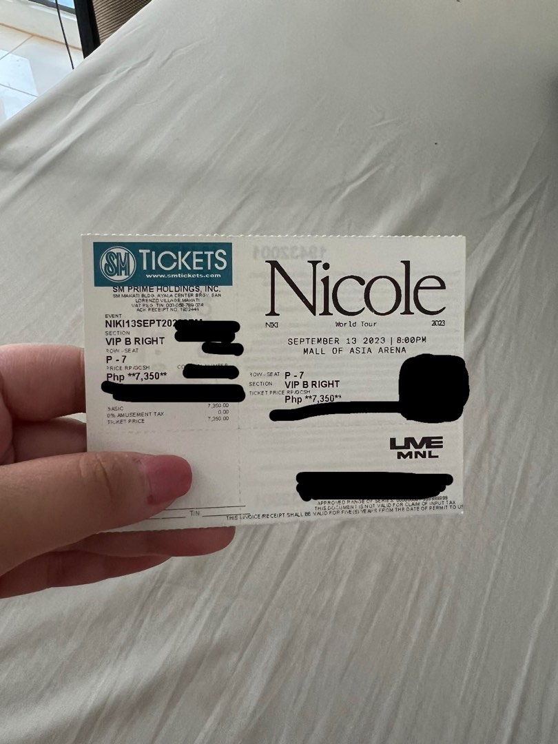 Niki Nicole World Tour Tickets on Carousell