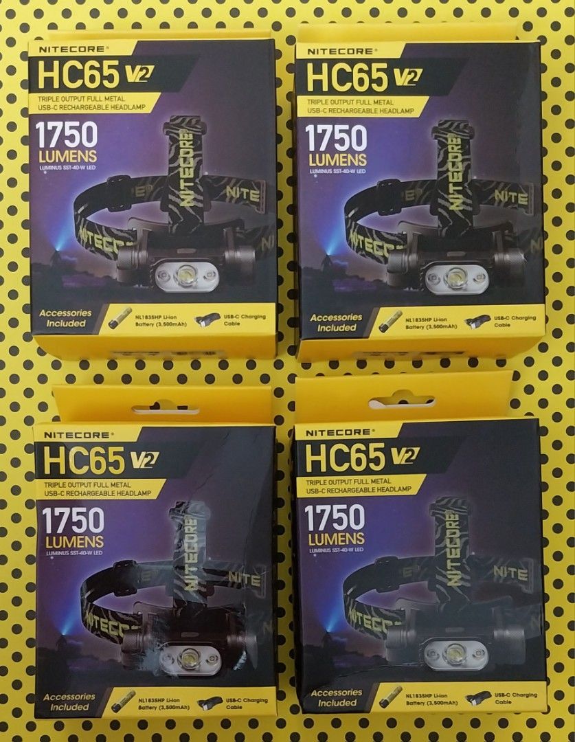 New Nitecore HC65 V2 Headlamp HC65 V2