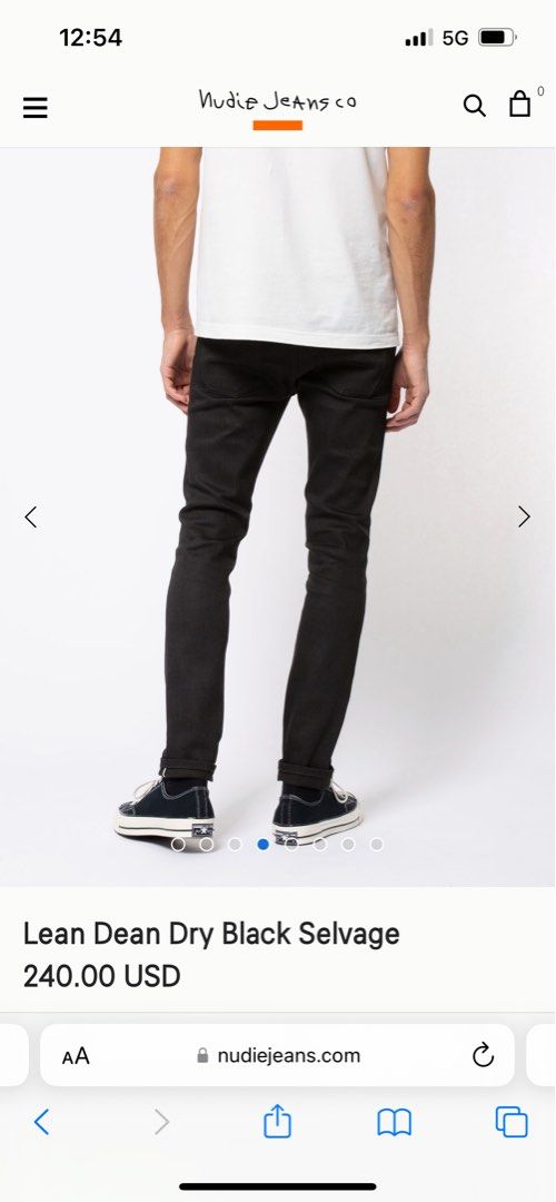 Lean dean dry sale black selvage