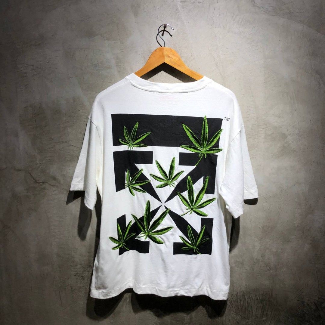 Off White Weed Arrows-print Oversize T-Shirt