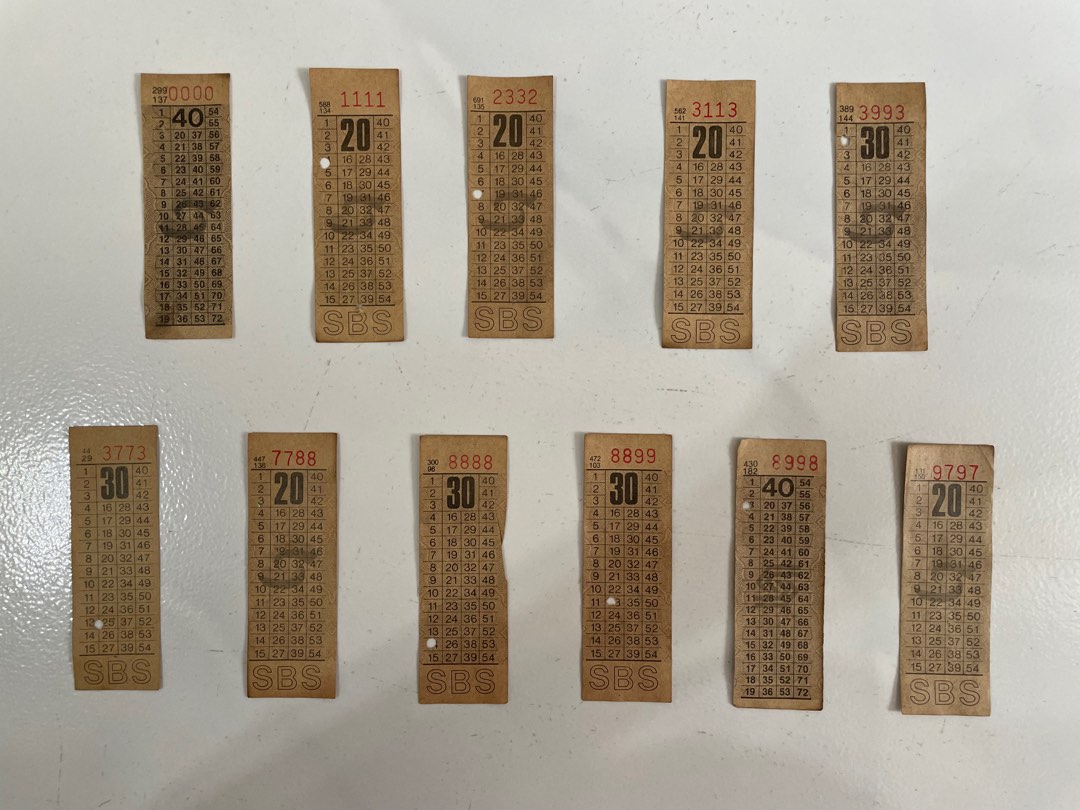 old-sbs-bus-ticket-nice-numbers-hobbies-toys-memorabilia