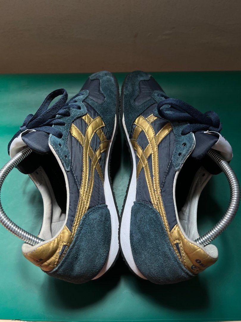 onitsuka tiger blue and gold