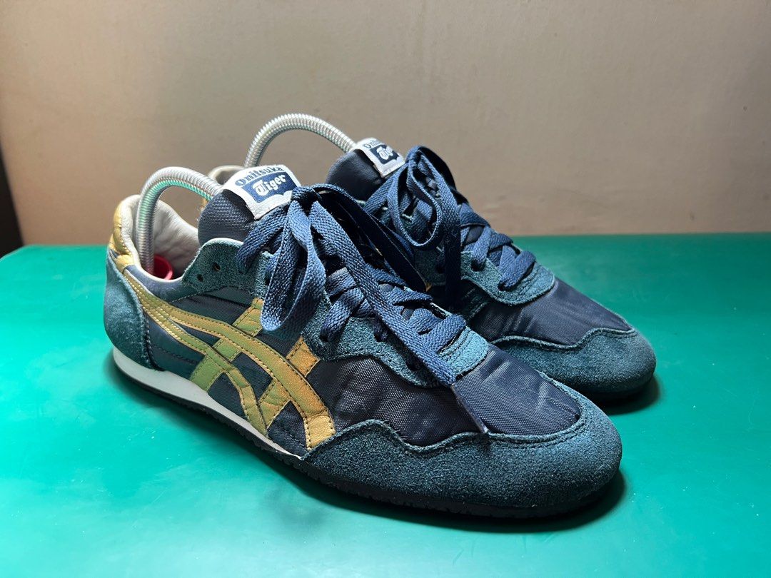 Onitsuka tiger blue sales gold