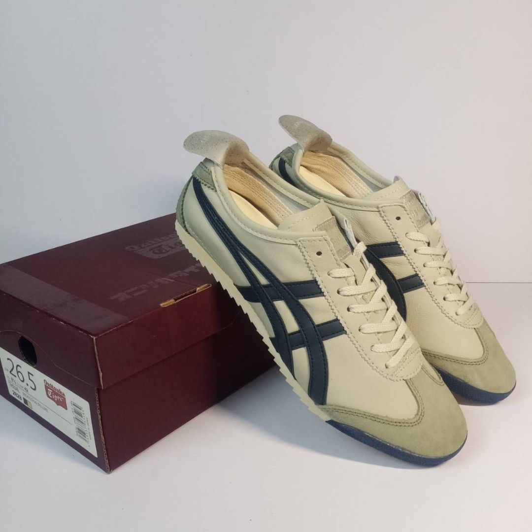 Onitsuka Tiger Mexico 66 Deluxe Cream Navy Japan on Carousell