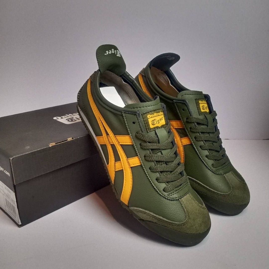 Onitsuka Tiger Mexico 66 Green Yellow on Carousell