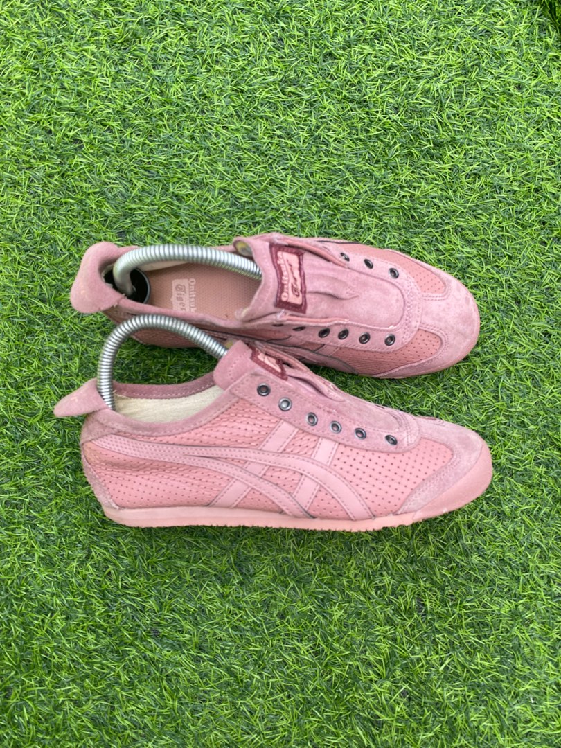 Onitsuka Tiger Pink Slip-On on Carousell