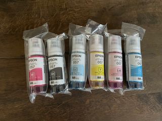 Original Epson Dye Ink 6 Colors for L8050 (and similar printers)
