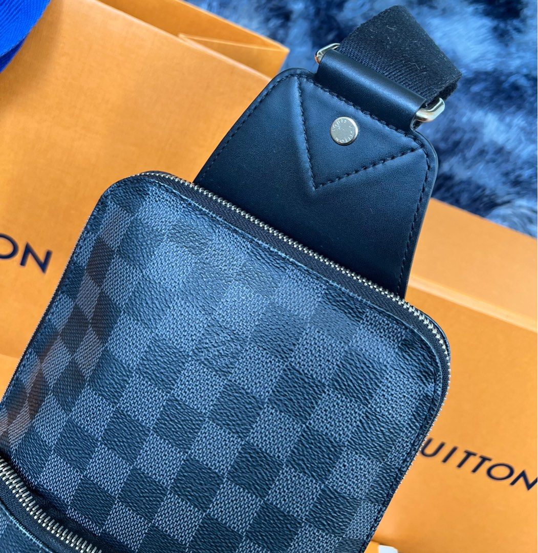 WTS - Authentic LV Louis Vuitton Leather Damier Graphite Shoulder Sling Bag,  Luxury, Bags & Wallets on Carousell