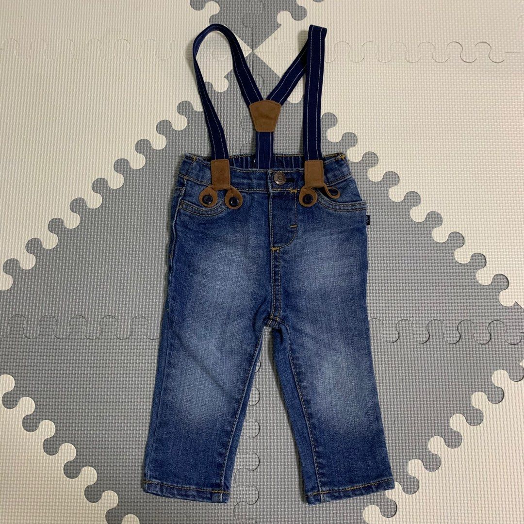 Oshkosh Bgosh Toddler Boys Denim Suspender Pants  Blue  Target