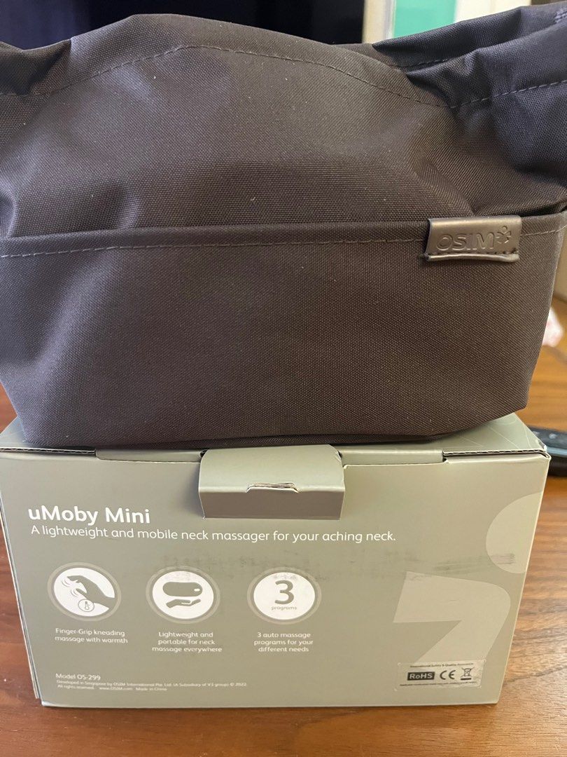 Osim uMoby Mini （分類：按摩紓緩用品）位於 Hong Kong。 由 goodiesexchange 提交（商品編號 1237973039，圖片 2）。簡介： 全新Osim 肩、頸按摩器 即日起一年原厰保養。