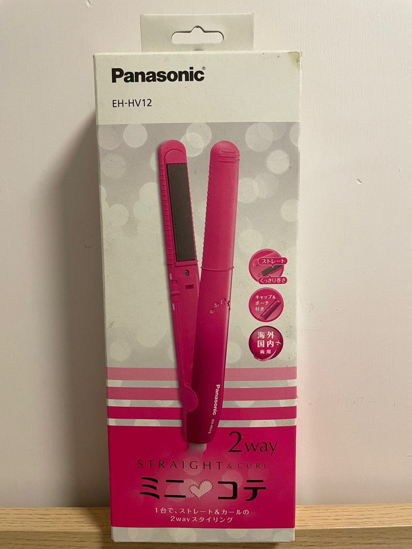 Panasonic EH-HV12 兩用迷你美髮造型器桃紅色, 美容＆個人護理, 健康及