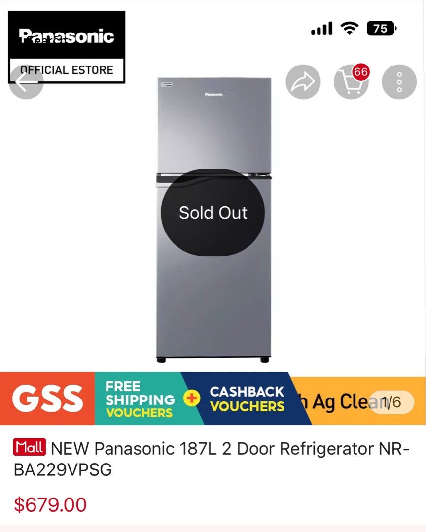 Panasonic Fridge, TV & Home Appliances, Kitchen Appliances