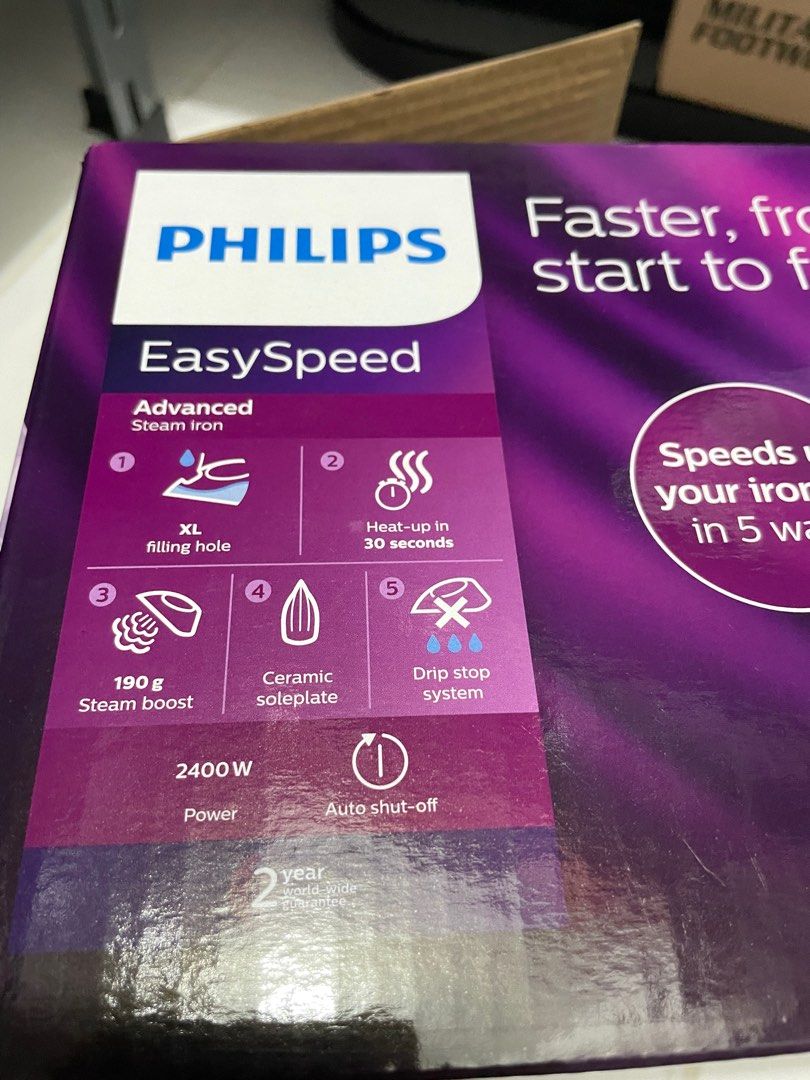 Philips Iron Easyspeed Advanced (with ironing board option), TV & Home