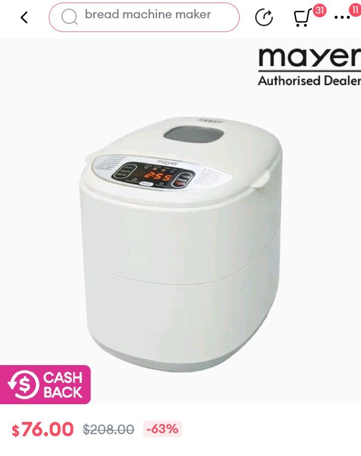 Pizza dough,yogurt, bread maker, TV & Home Appliances, Kitchen