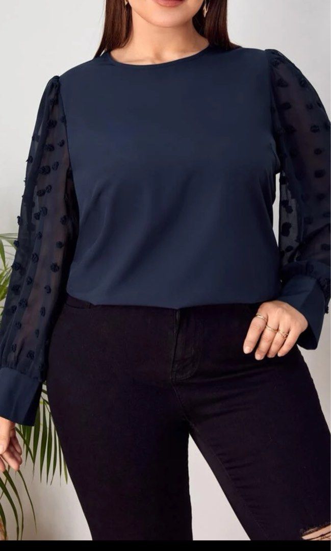 Clip Dot Bishop Sleeve Cardi