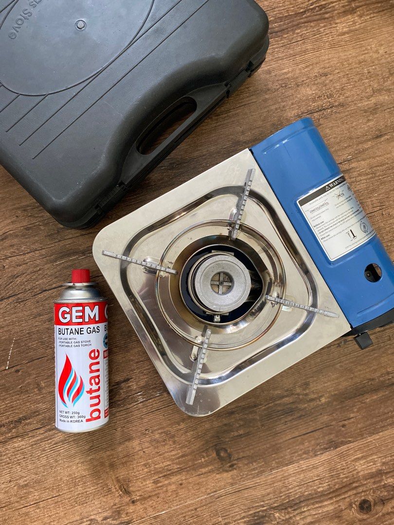 Portable Butane Gas Stove (Gem) with Free Butane Gas, Furniture & Home
