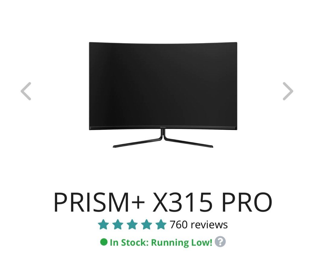 Prism+ X315 Pro, Computers & Tech, Parts & Accessories, Monitor Screens ...