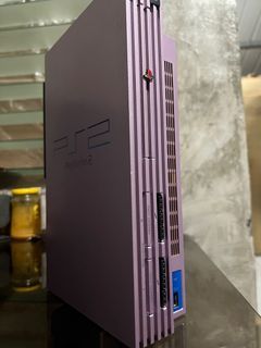 PS2 Sakura Pink with official network adaper and hdd