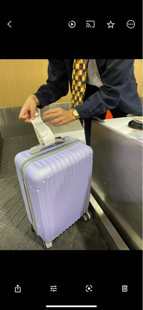 Purple luggage travel basic Ciao Vera Small suitcase Hobbies