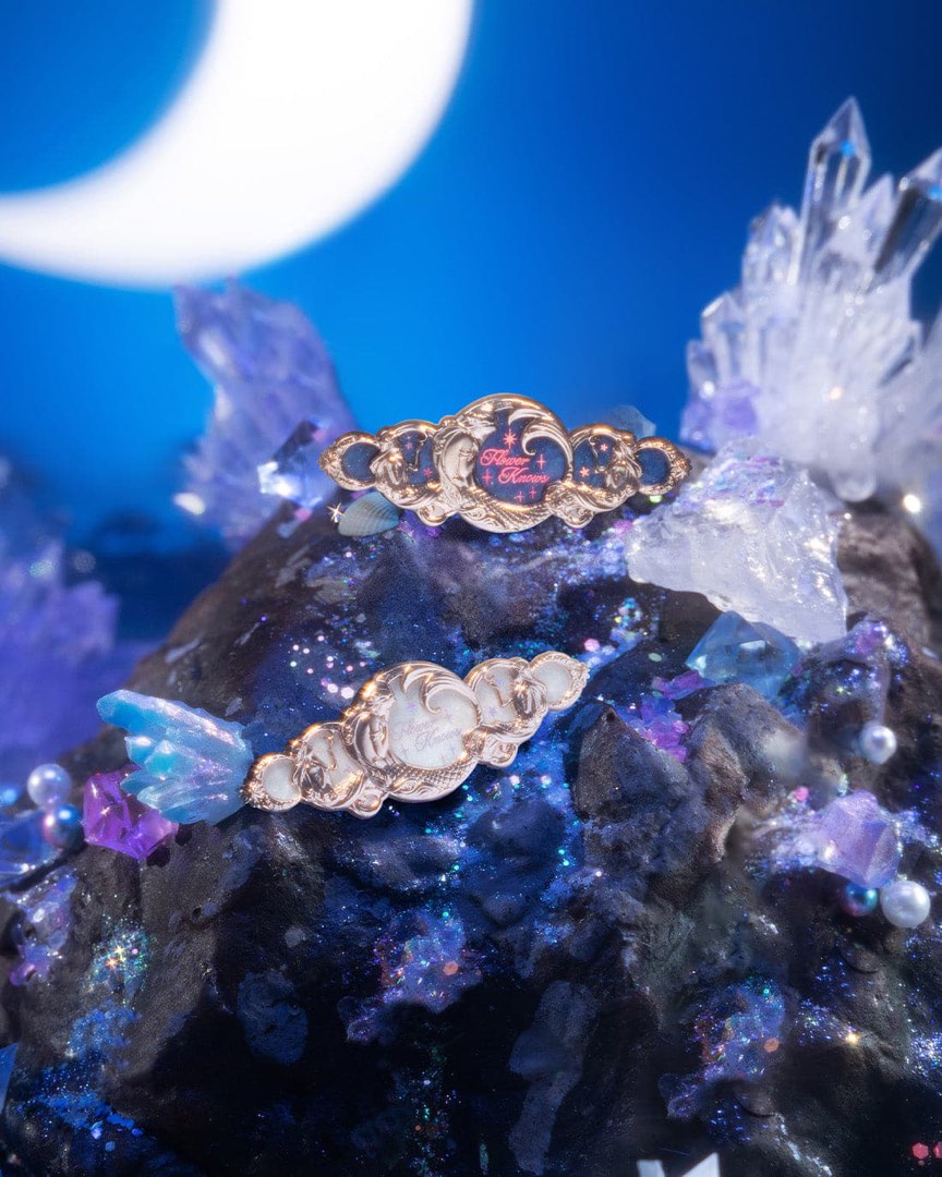 [READY STOCK] Flower Knows Moonlight Mermaid Series Hair Clips White