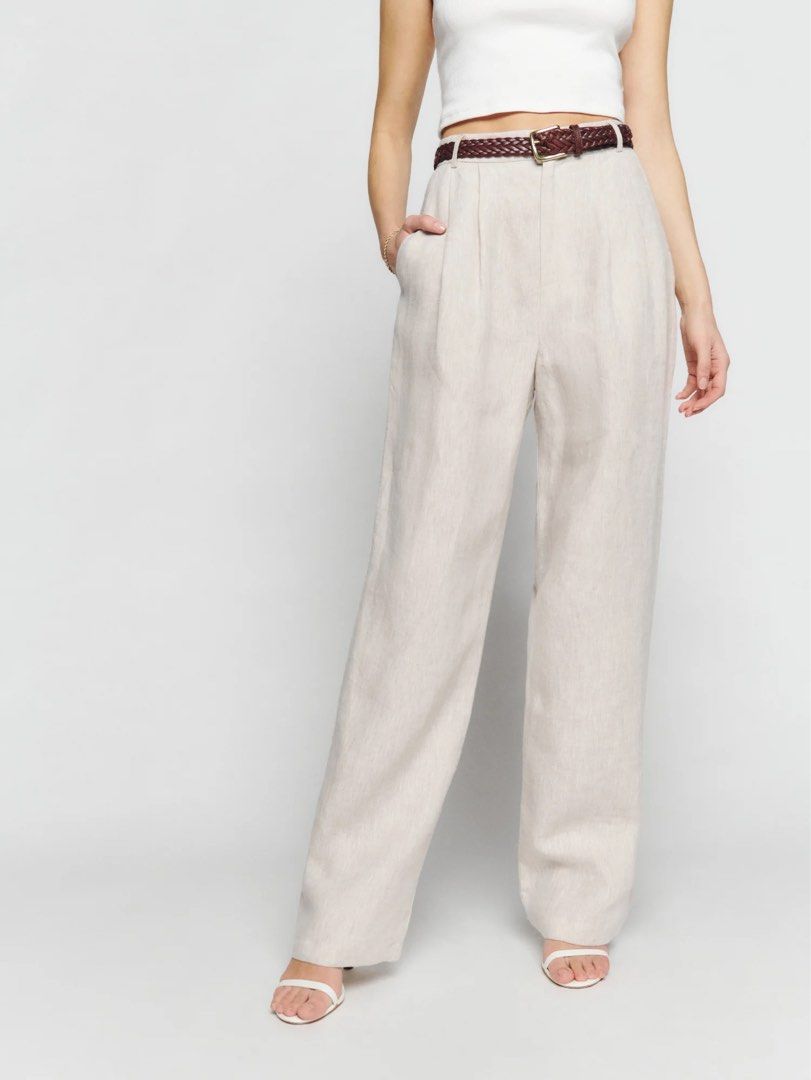 Reformation Mason Linen Pants