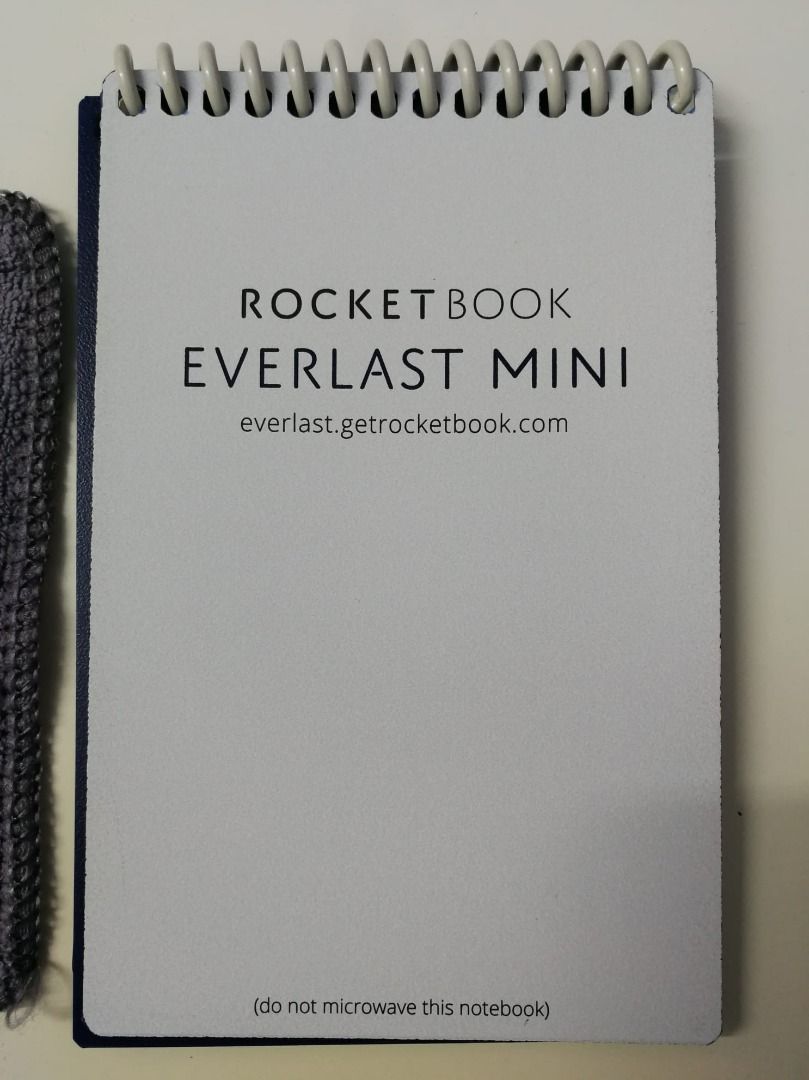 Rocketbook Everlast Mini Smart Reusable Notebook, Blue color, 3.5" x 5.