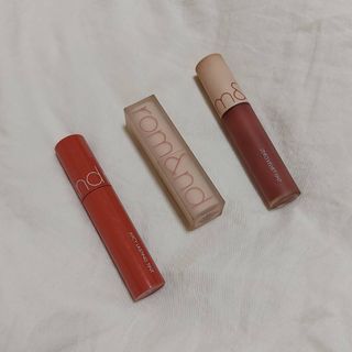 Romand 唇釉 唇膏 口紅 #11 PINK PUMPKIN #16 BURNY NUDE ZERO MATTE LIP 07