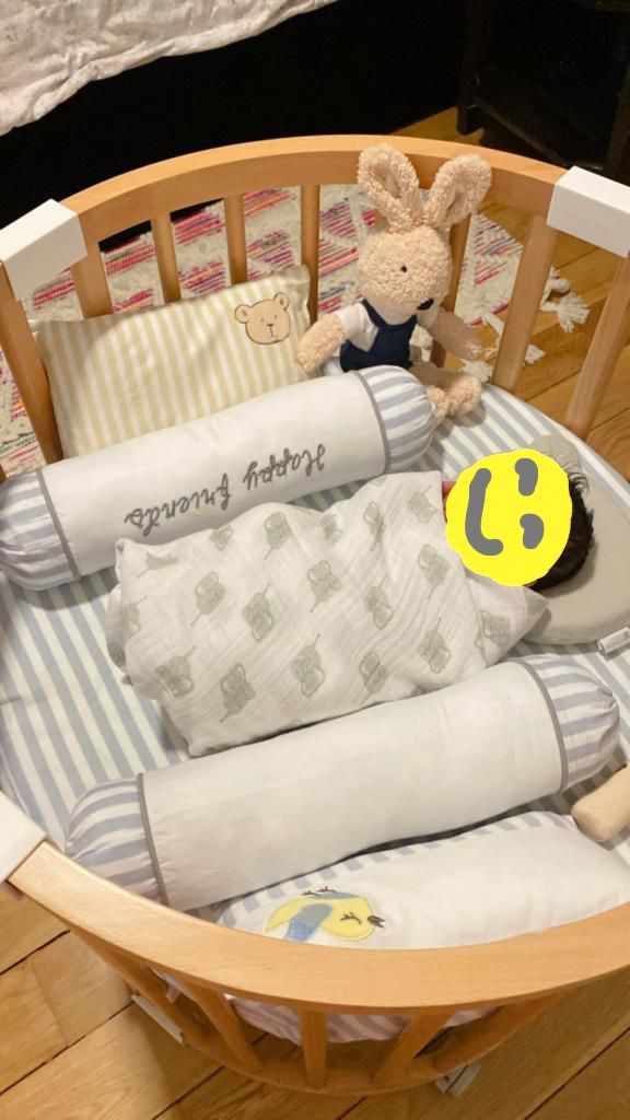 Round / Oval convertible baby cot (7 uses), Babies & Kids, Baby Nursery