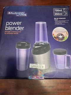 Sale Price!!  Baumann Living Power Blender 2pcs 700ml blending jar 1 pc 350ml bleding cup  l3,200
