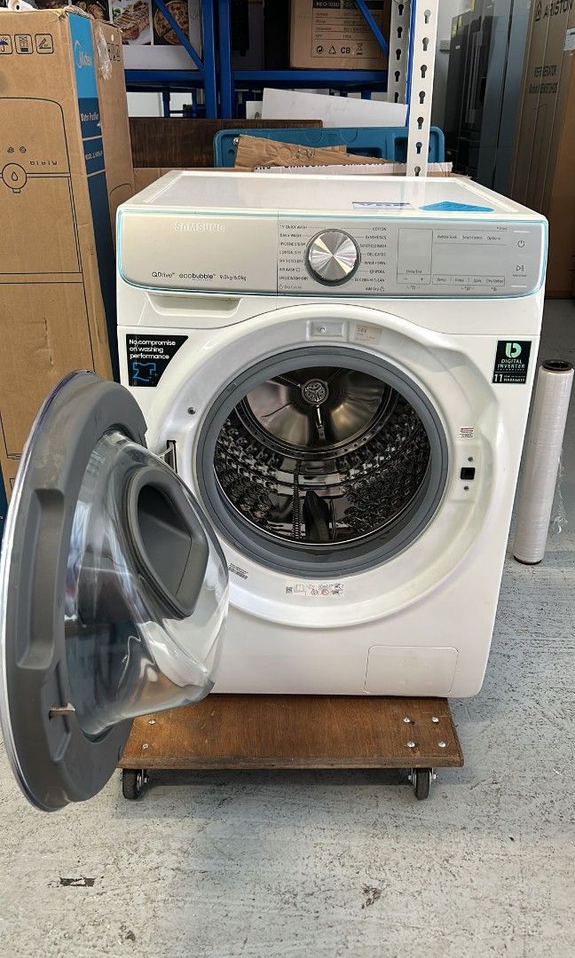 Samsung 9Kg/6Kg Washer & Dryer Addwash Front Load Washing Machine ( WD90N74FNOR ) Condition 8/10