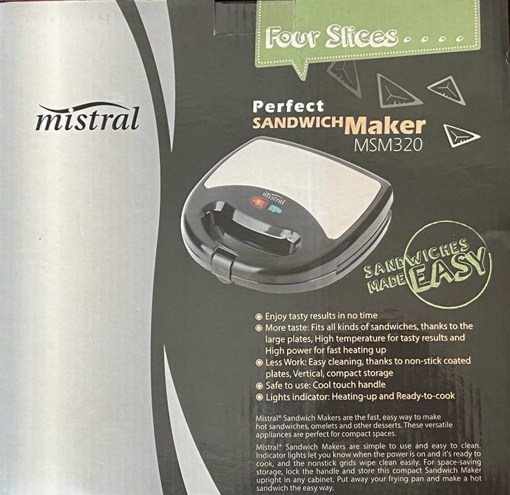 Mistral Sandwich Maker, TV & Home Appliances, Kitchen Appliances, Other