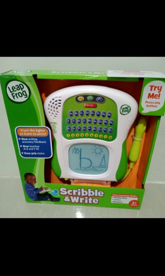 Scribble&Write Leapfrog (Category: Educational & Learning Toys) located in Quezon City. Submitted by mhoniqvela04 (Listing ID 1237876107, Image 1). Description: Brandnew With free batteries NO ISSUE Mall price: 1,900 Selling for only 680 pesos.