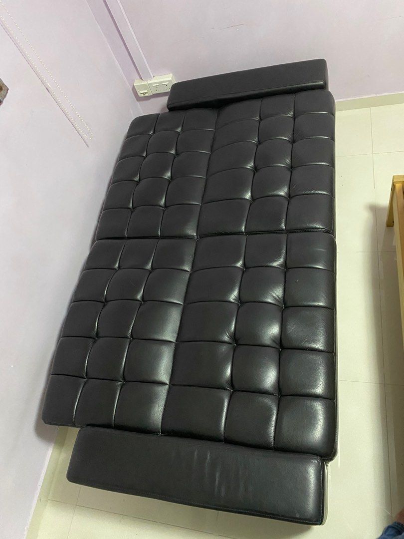 Seahorse leather sofa bed, Furniture & Home Living, Furniture, Sofas on