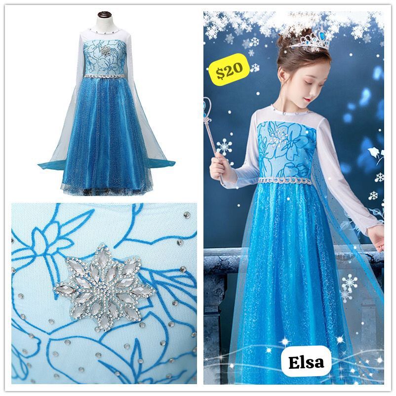 Frozen dress for birthday girl top
