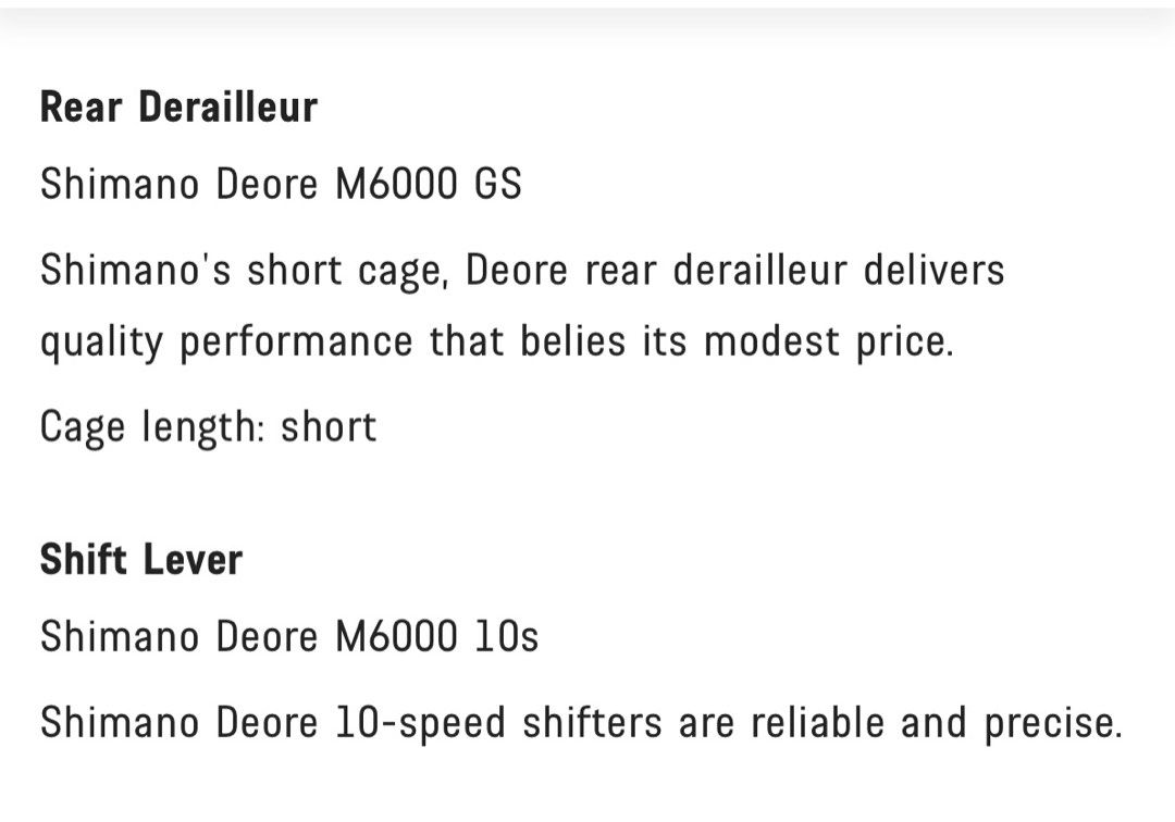 Shimano deore m6000 groupset price 2025