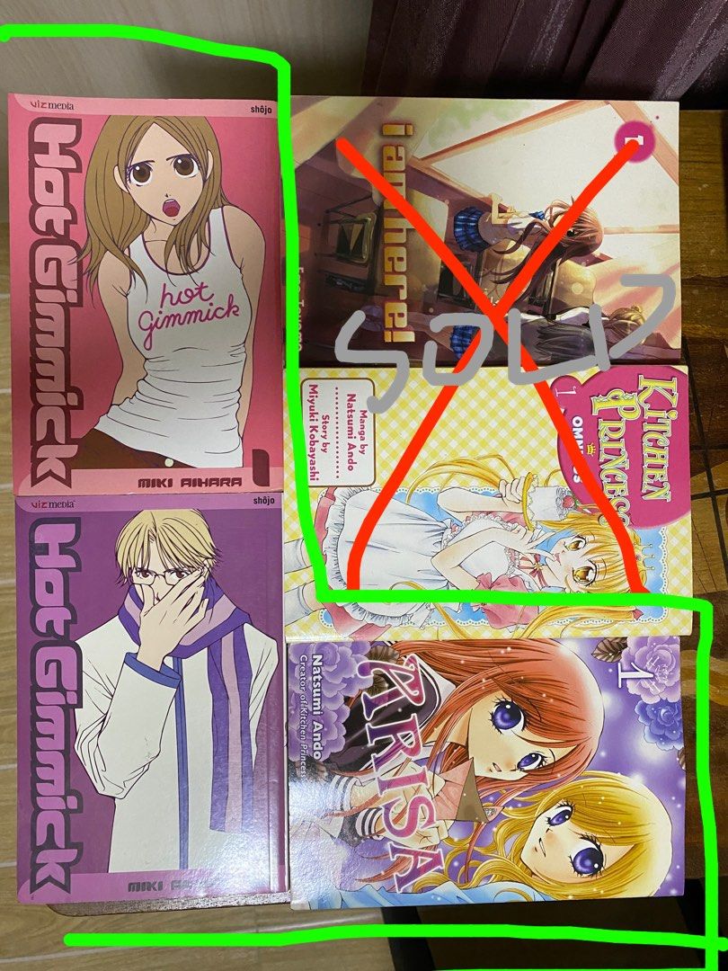 Shoujo Manga (check description) (Category: Comics & Manga) located in Quezon City. Submitted by kumamon31 (Listing ID 1226048608, Image 2). Description: Hot Gimmick Vol.1&2 - Php500 Arisa Vol.1 - 250 Kitchen Princess and I Am Here - SOLD ! May have some yellowed pages and corner folds.