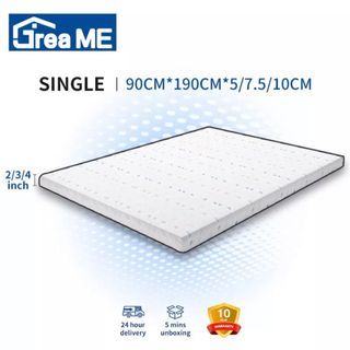 Single memory foam mattress