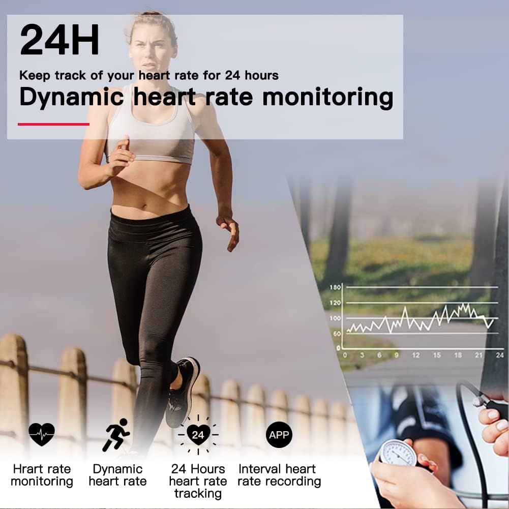 Smart Watch for Android iOS Phones Heart Rate Monitor Activity Tracker Waterproof with Sleep Monitor Health Exercise Fitness Tracker Step Counter