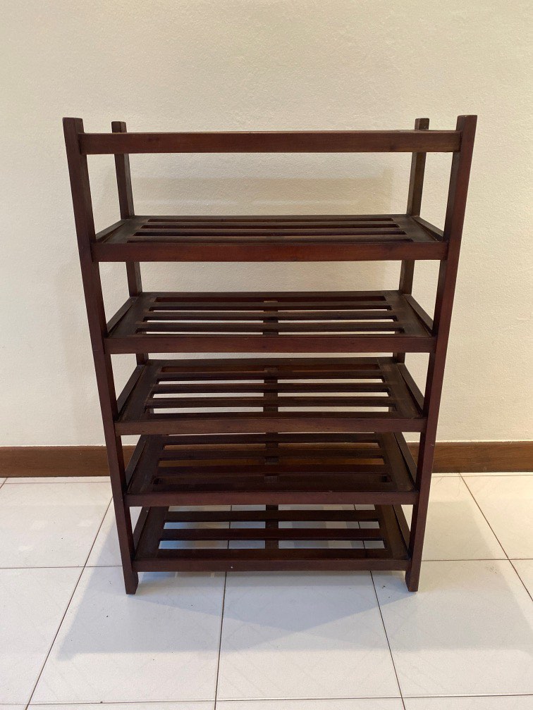Solid wood rack, Furniture & Home Living, Furniture, Shelves, Cabinets ...