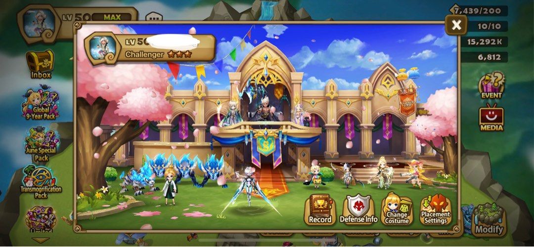 COMPTE SUMMONERS WAR europe - 3LD Sylvia, Mi Ying, Zeratu EUR 220,00 - FR