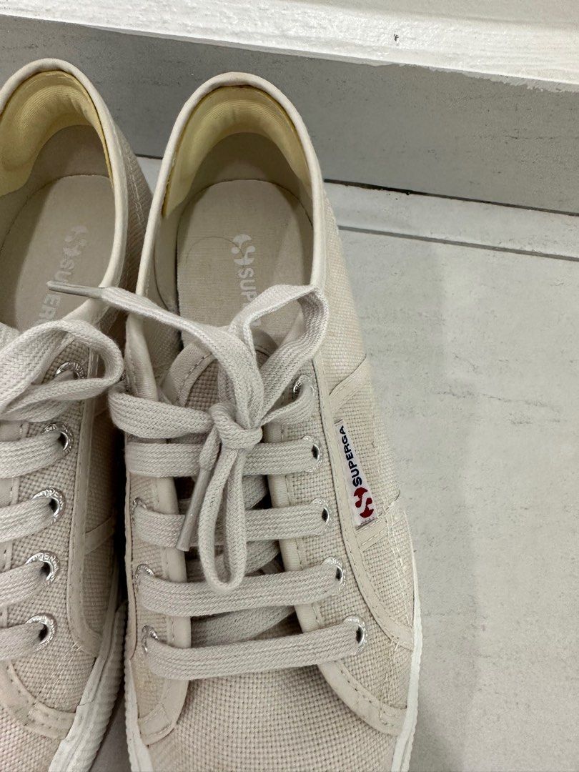 Superga 2790 Flatform Grey Seashell Women s Fashion Footwear